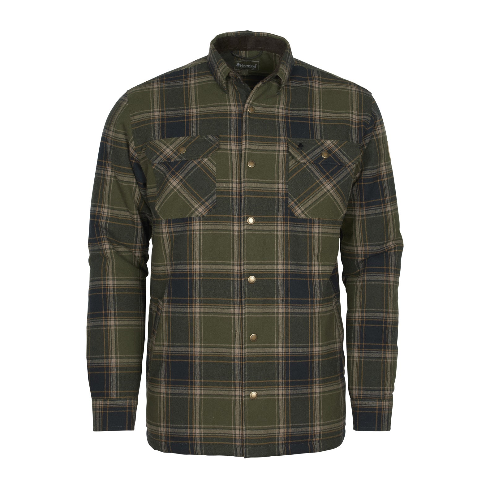 Mens padded check sale work shirts