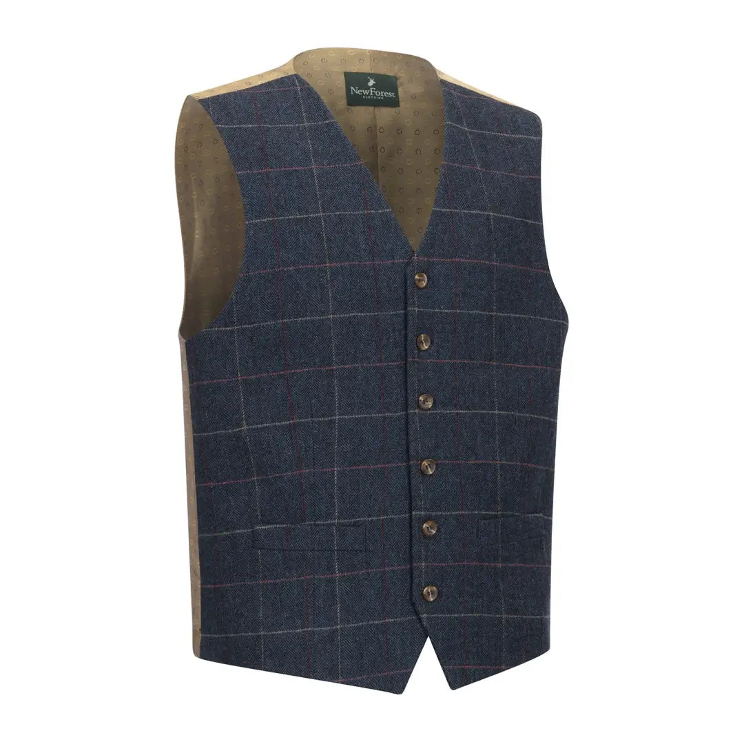 New Forest Premium 100 Wool Tweed Waistcoat At New New Forest Clothing