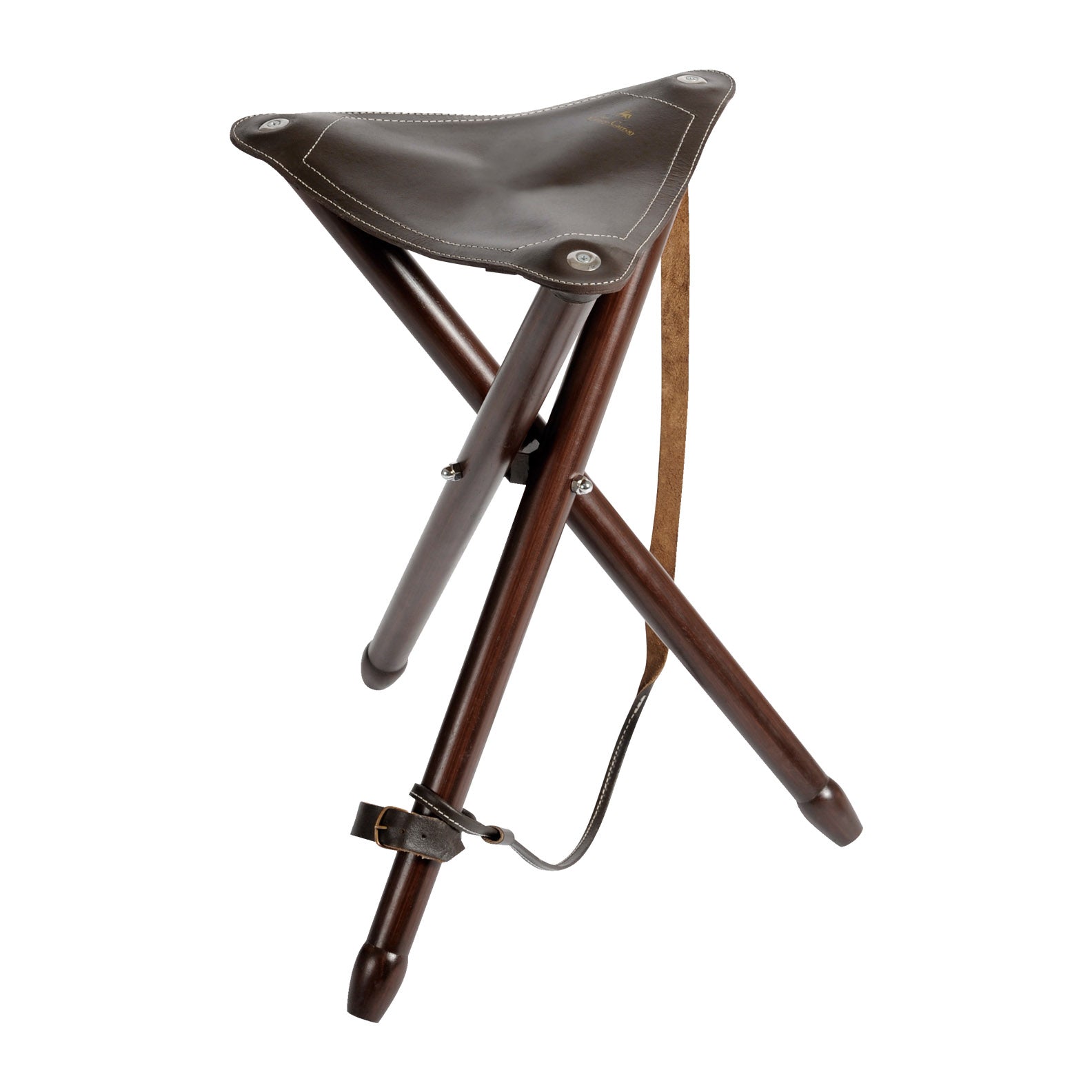 Leather tripod hot sale stool