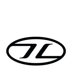 Stylized TL logo in oval for Highlander clothing collection offers outdoor activities.