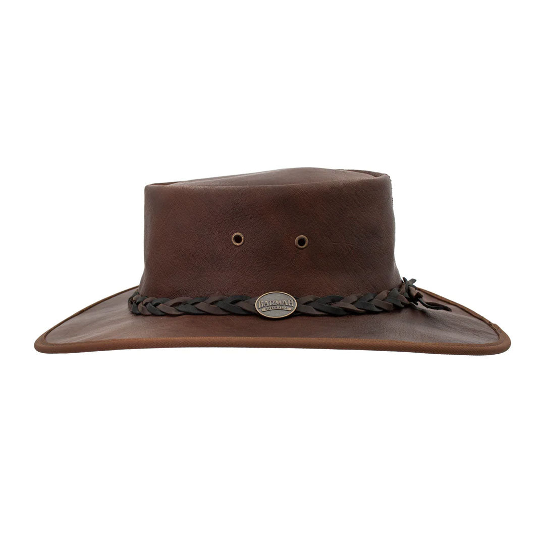 Barmah Squashy Roo Leather Hat