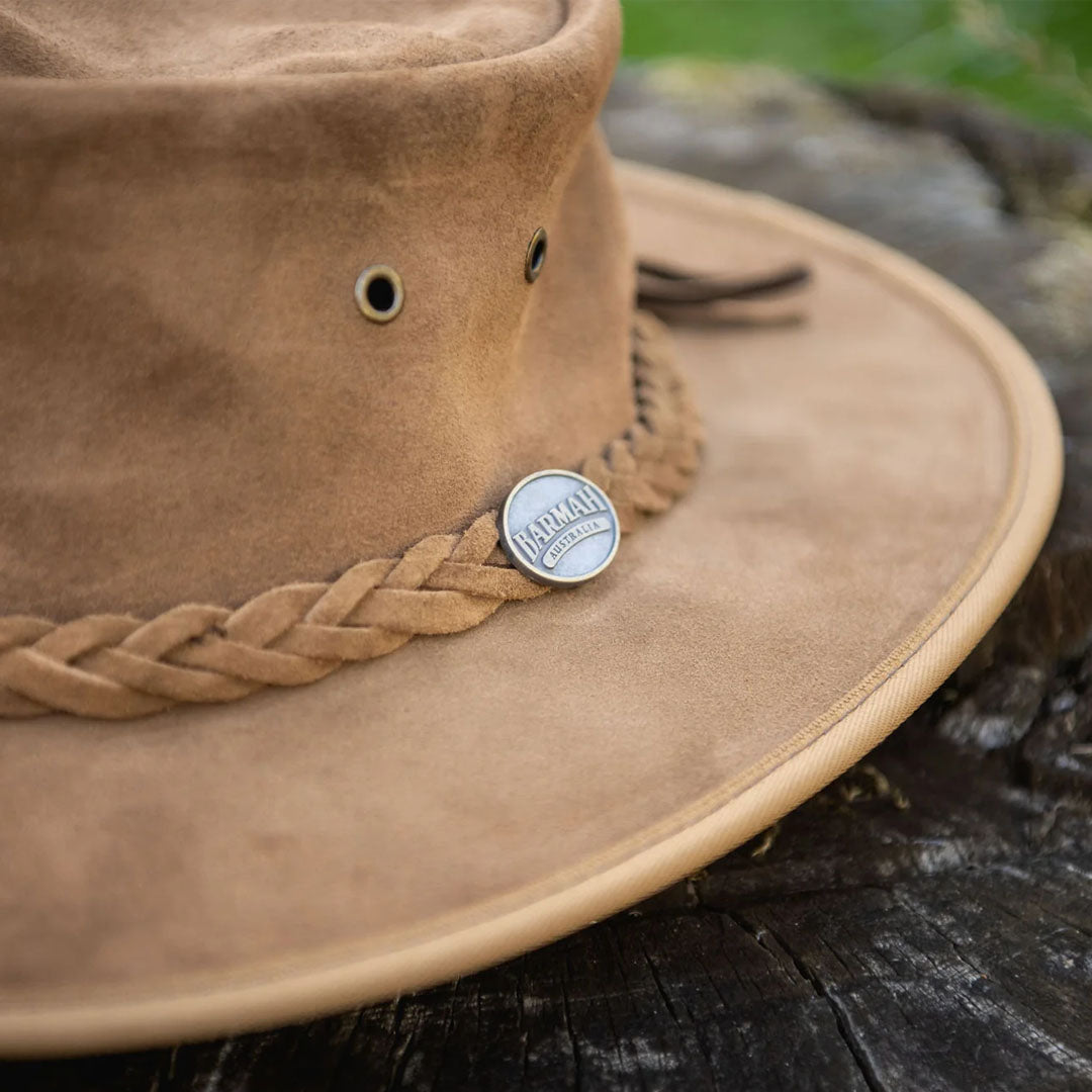 Barmah Squashy Suede Leather Hat