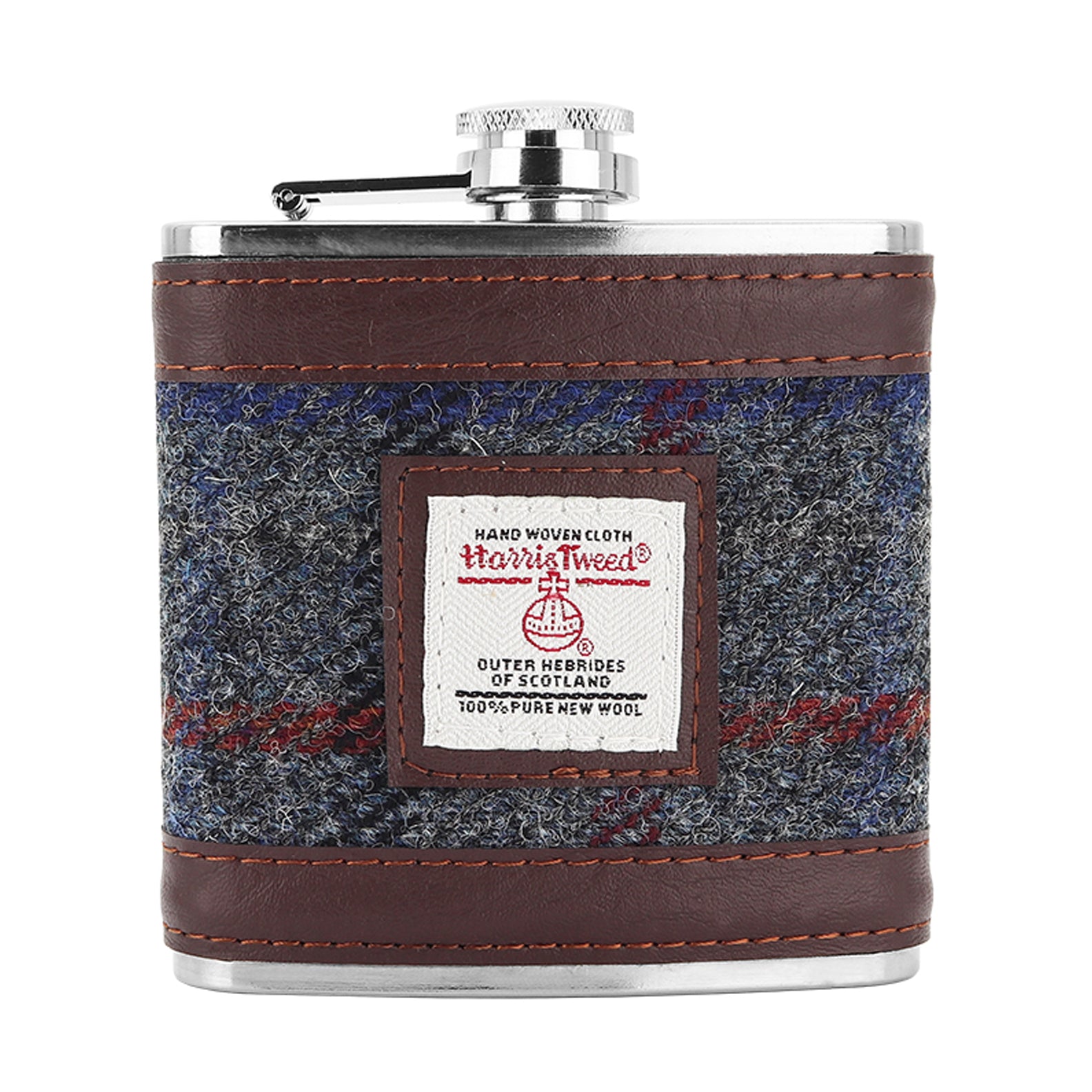 British Bag Co. Finsbay Harris Tweed Hip Flask