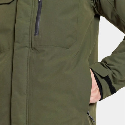 Olive green Didriksons Stefan Jacket, perfect for country clothing and hunting adventures