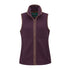 Purple fleece vest with zipper from Alan Paine Aylsham for ladies’ cozy style