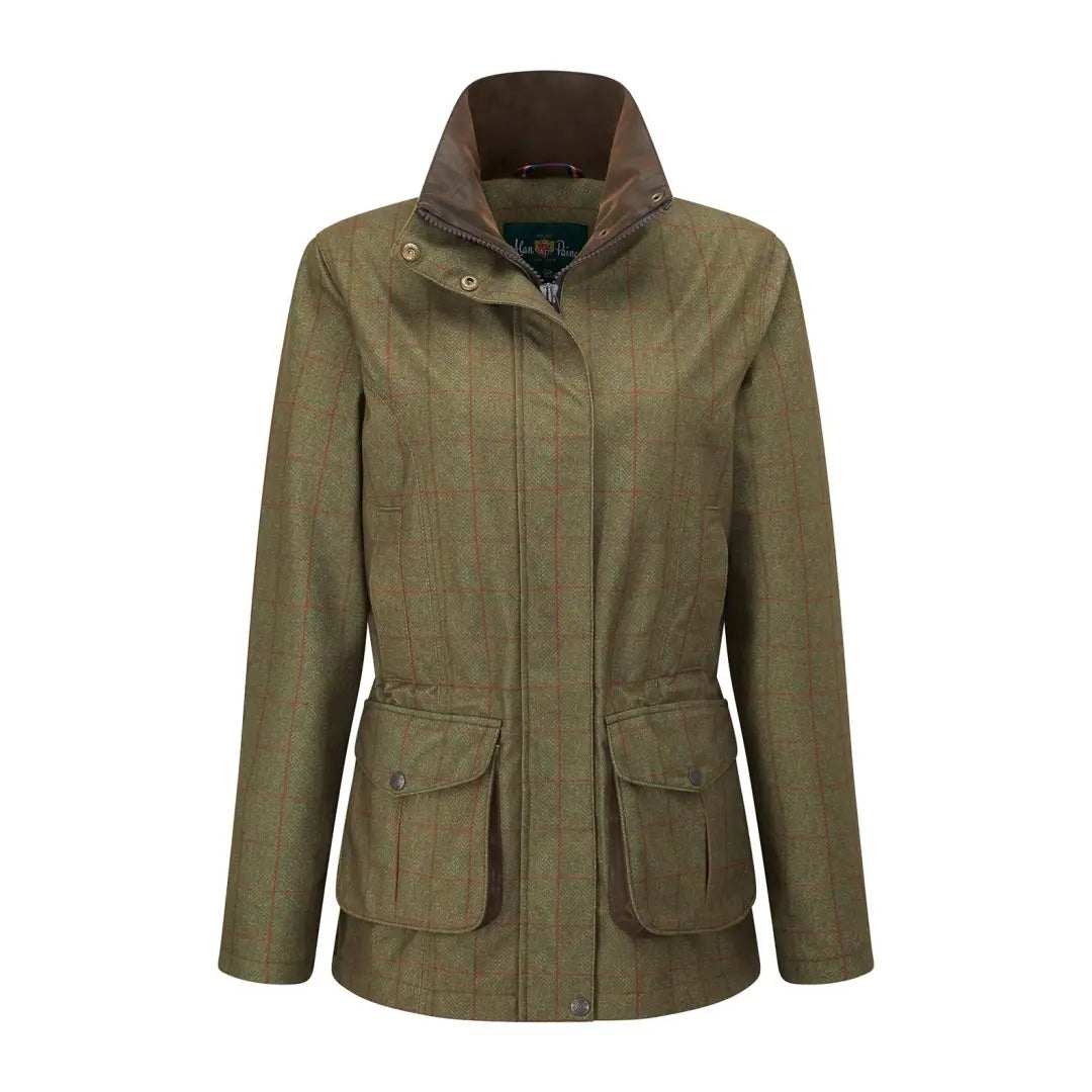 Olive green Alan Paine Ladies Didsmere Coat, perfect for country clothing and outdoors fun