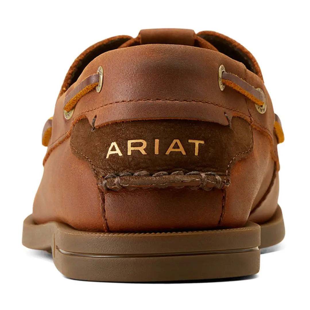 Brown leather Ariat Antigua Boat Shoes perfect for country clothing and outdoor adventures