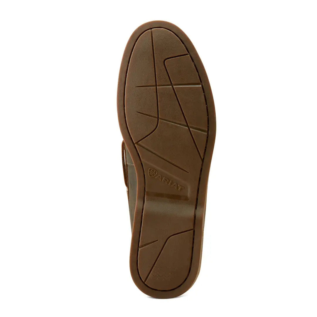 Sole of Ariat Antigua Boat Shoes featuring a cool tread for country clothing and outdoors