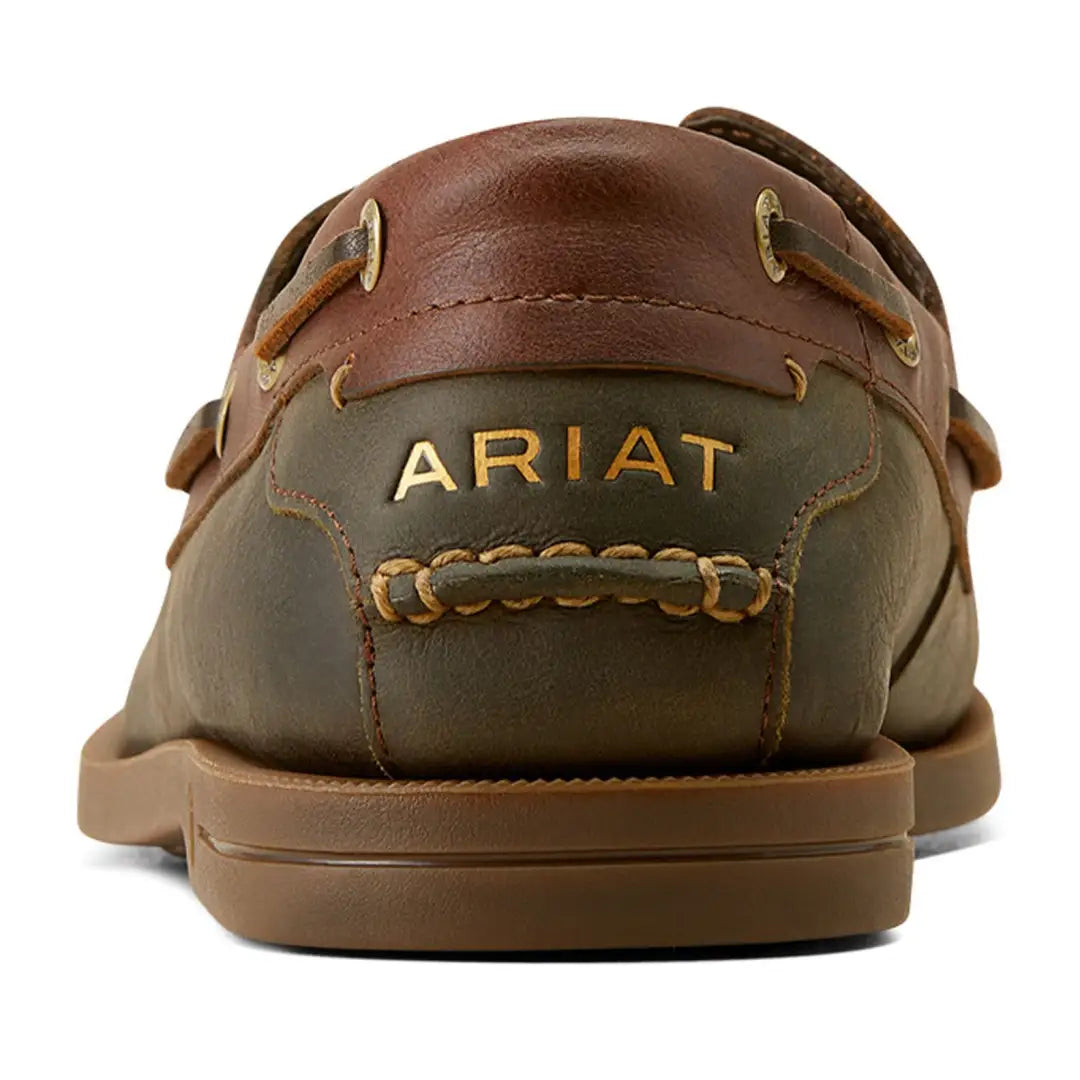 Brown leather Ariat Antigua Boat Shoes perfect for country clothing and outdoor adventures