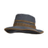 Gray fedora-style Baleno Edith Waterproof Hat with a stylish brown band