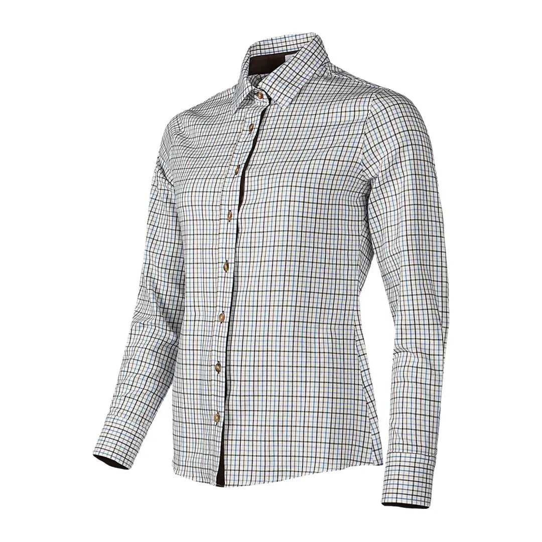 Stylish Baleno Nina check shirt in black and white with long sleeves. Perfect for any occasion