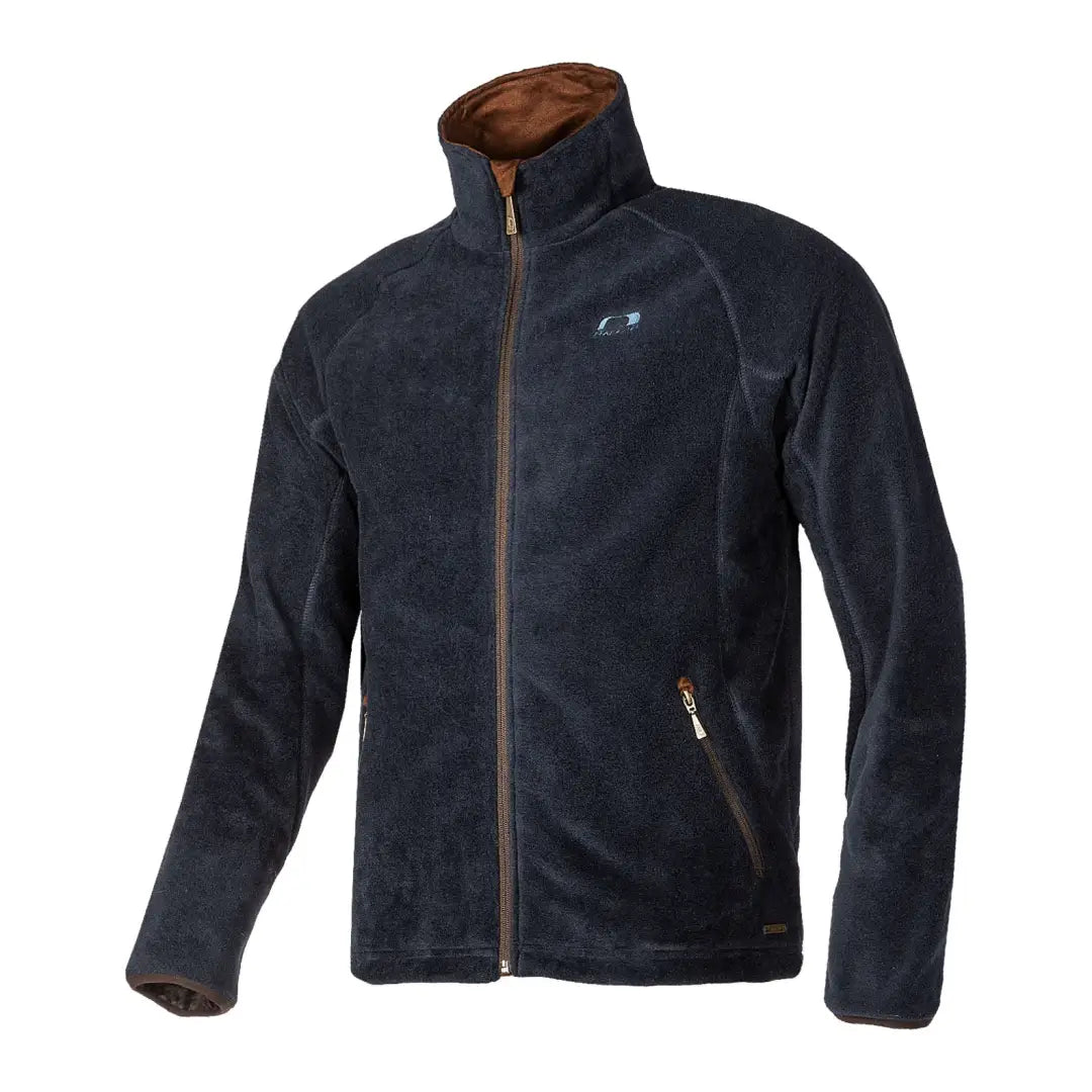 Navy blue Baleno Watson Water Resistant fleece jacket with zipper and collar