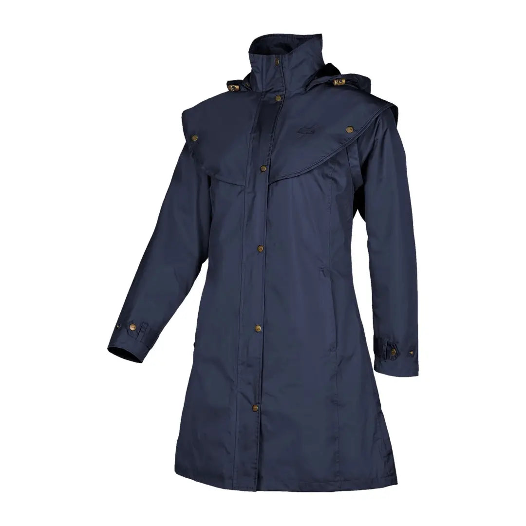 Navy blue Baleno Worcester women’s jacket with button closure and pockets for style