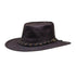 Dark brown Barmah Squashy Roo Leather Hat, a lightweight kangaroo leather outback hat