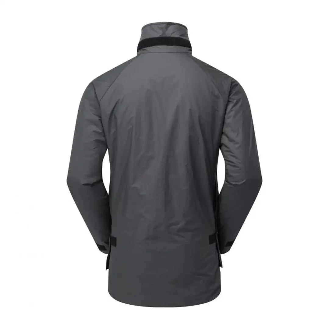 Back view of the Gray Buffalo Mountain Shirt with a stylish high collar