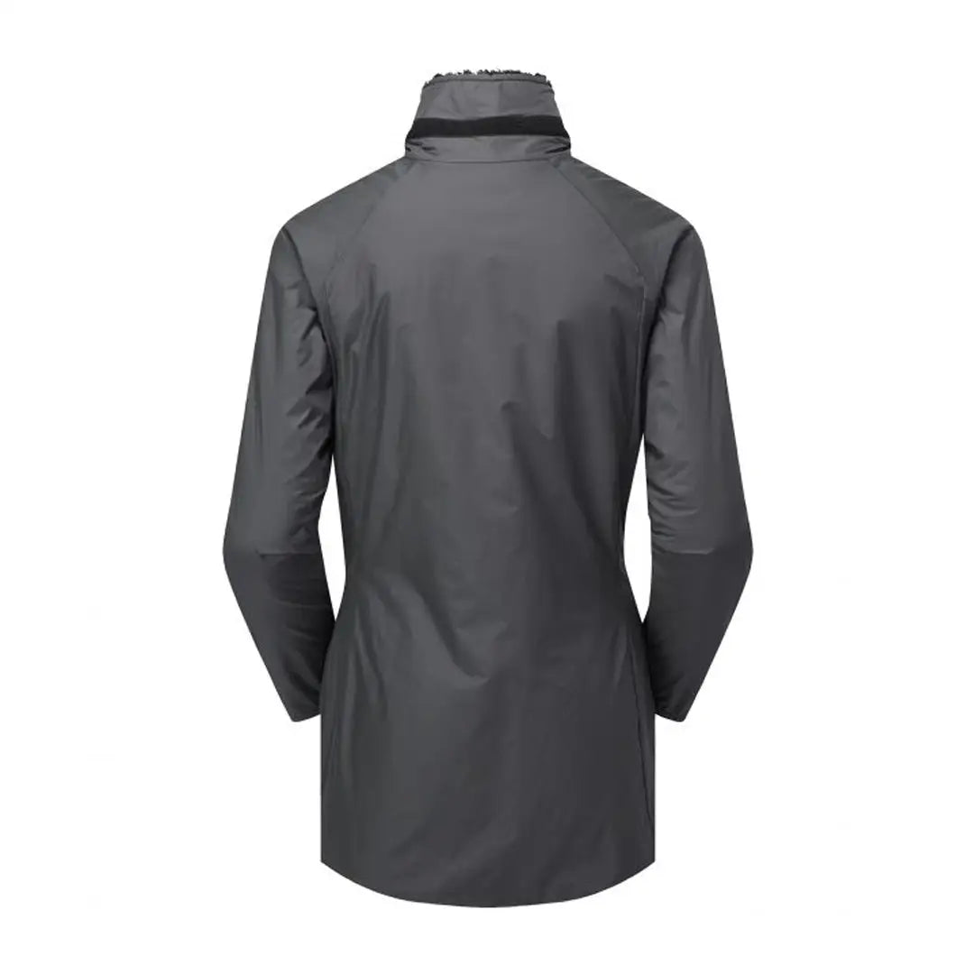 Gray long-sleeved high collar jacket, perfect as part of a Buffalo Womens Mountain Shirt