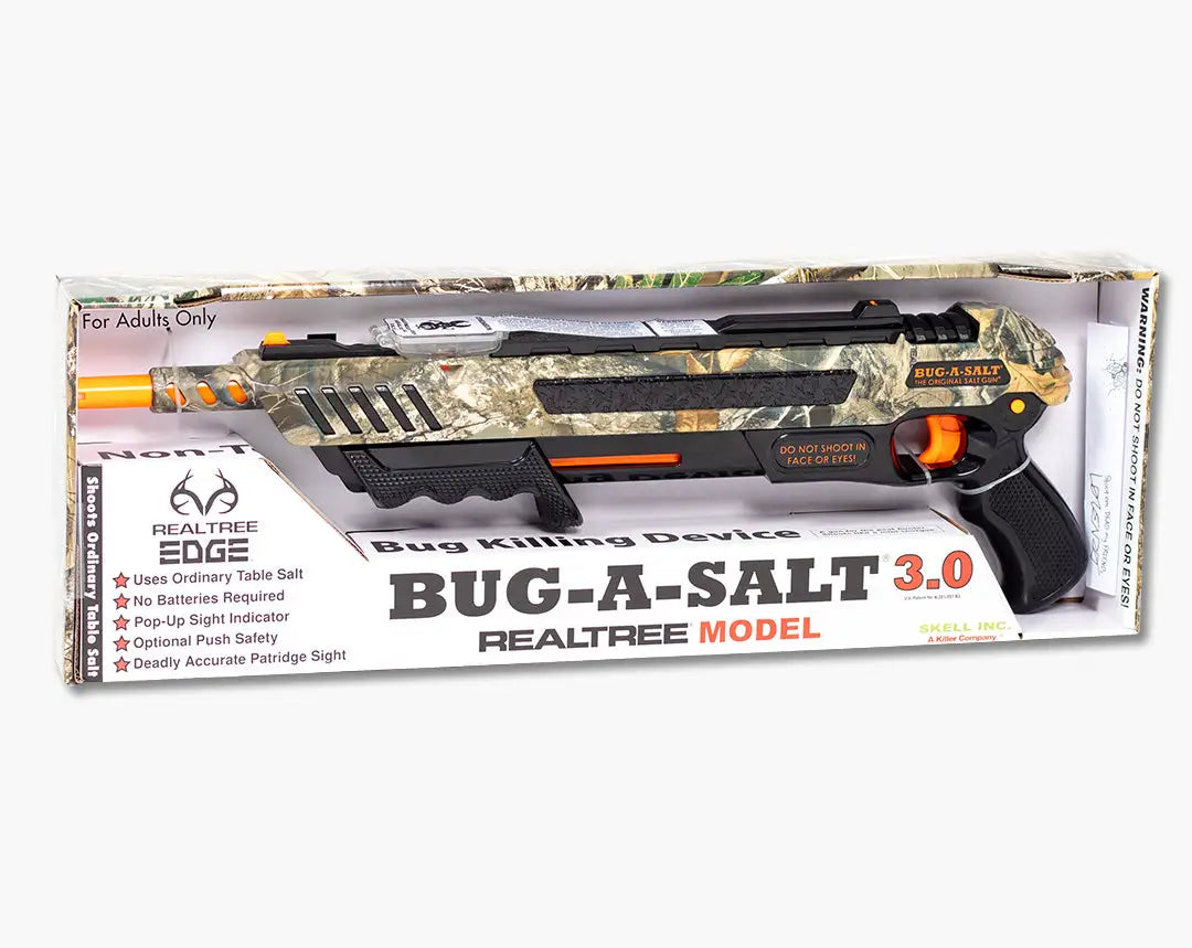 Toy shotgun-style salt gun in camo, the UK’s favorite to eliminate flies, perfect gift