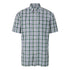 Champion Croyde Short Sleeved Shirt in green, white, and navy plaid style