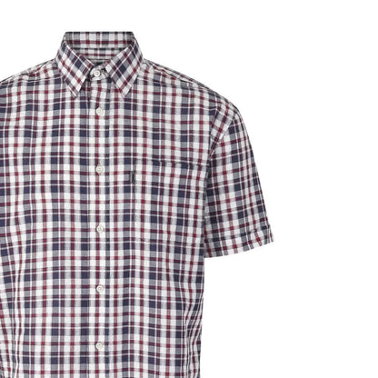 Short sleeved shirt featuring a plaid design and collar from Champion Croyde Short