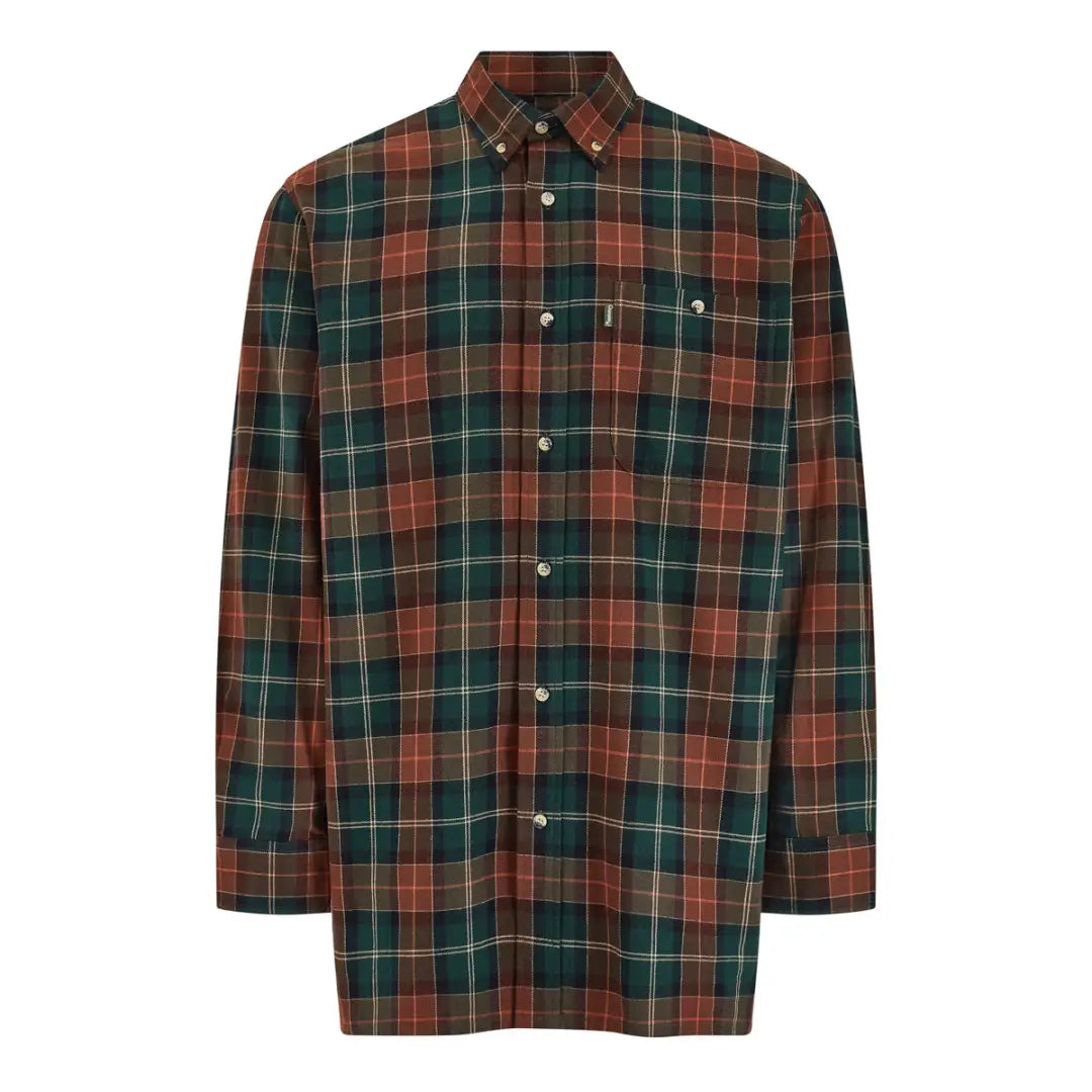 Plaid Champion Dorchester Long Sleeve Shirt in autumn colors for country clothing and outdoors