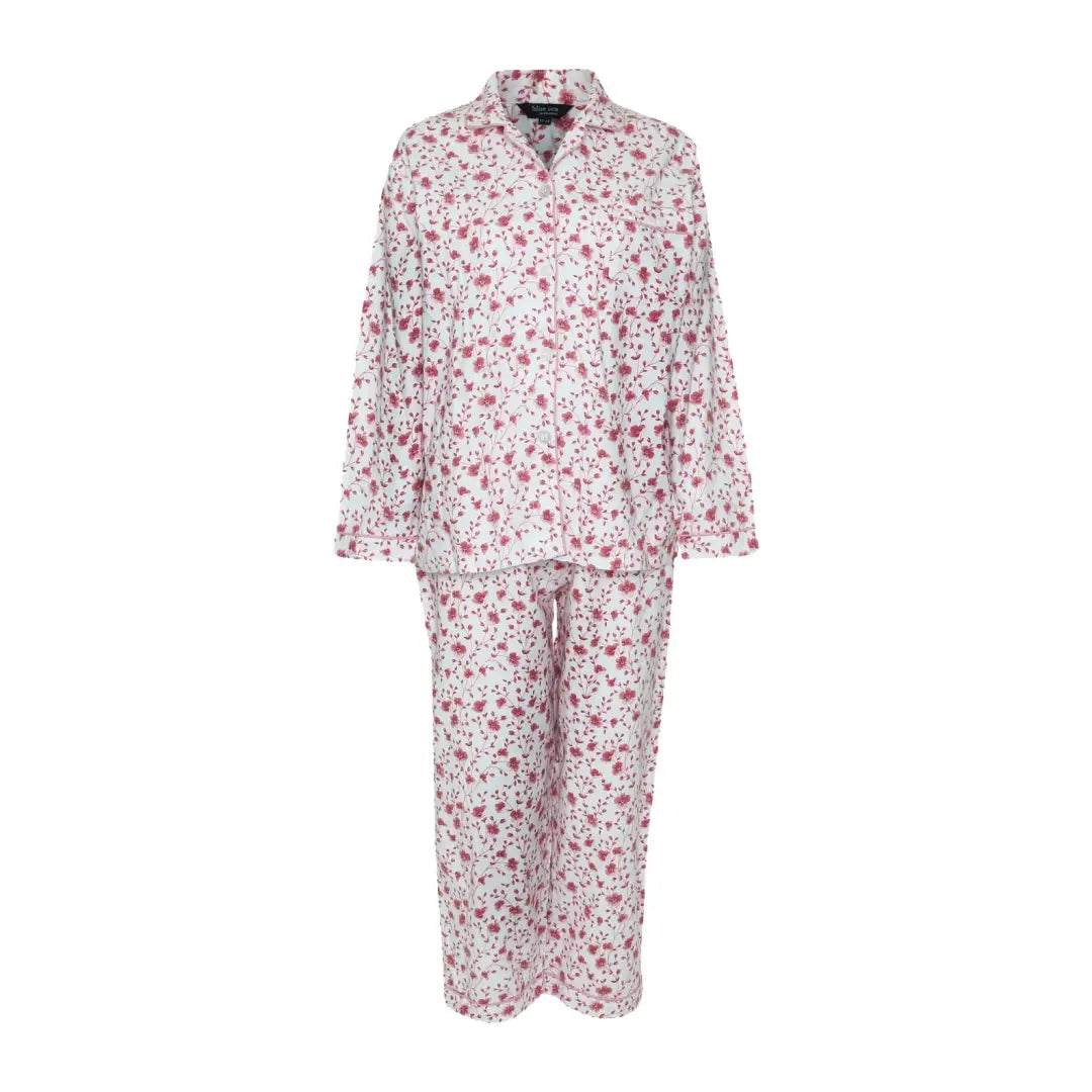 Floral print Champion Eleanor Ladies Pyjamas with long-sleeved top and pants