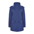 Blue Champion Filey Ladies Waterproof Coat with pockets and high collar for winter style