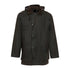 Dark green Champion Howick Wax Jacket with corduroy collar and snap buttons