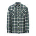 Green and white plaid flannel Champion Pennine Padded Shirt with chest pockets