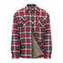 Red, white, and blue plaid flannel Champion Pennine Padded Shirt with sherpa fleece lining