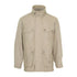 Beige Champion Pevensey Men’s Waterproof Jacket with multiple pockets and a high collar