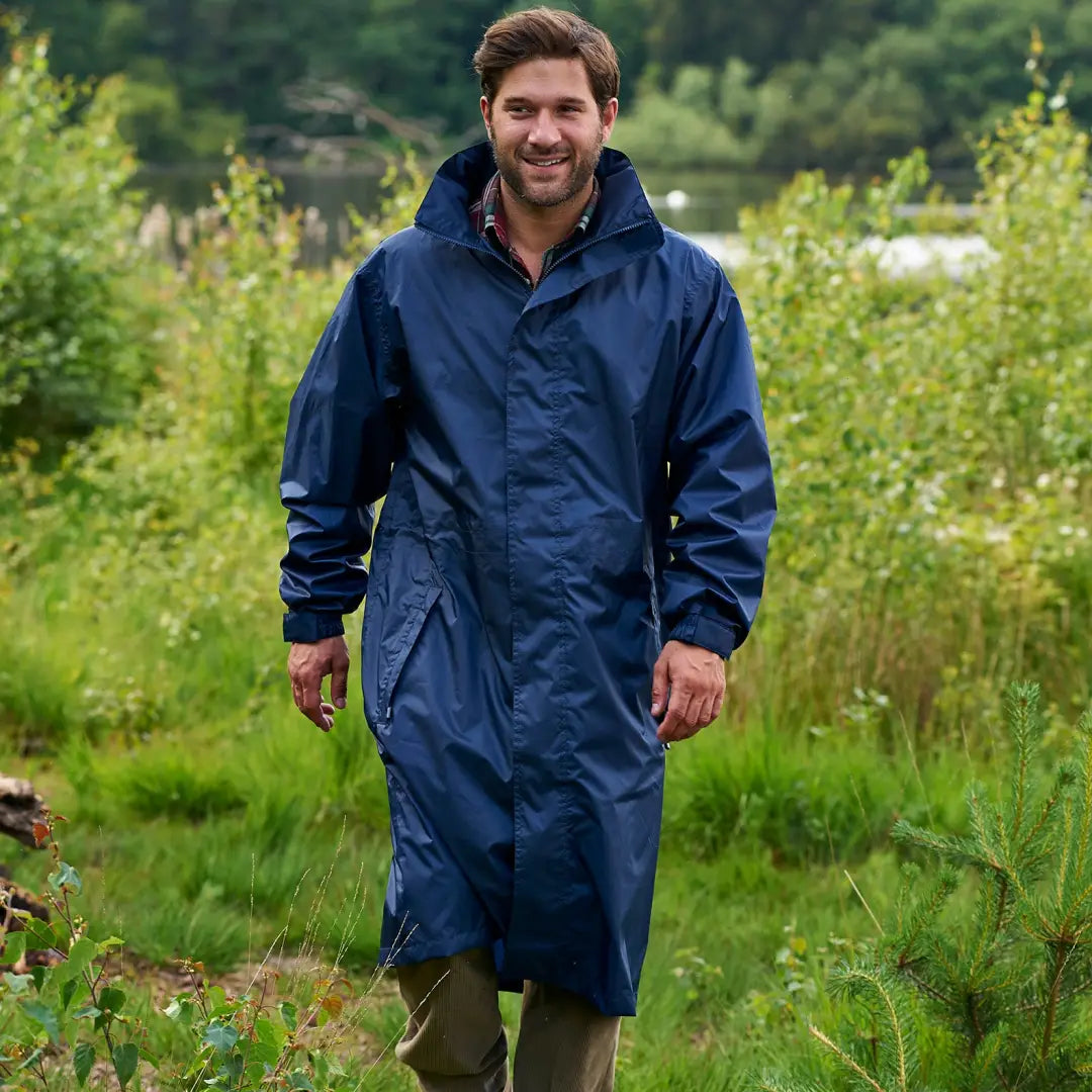 Rain coat men long best sale