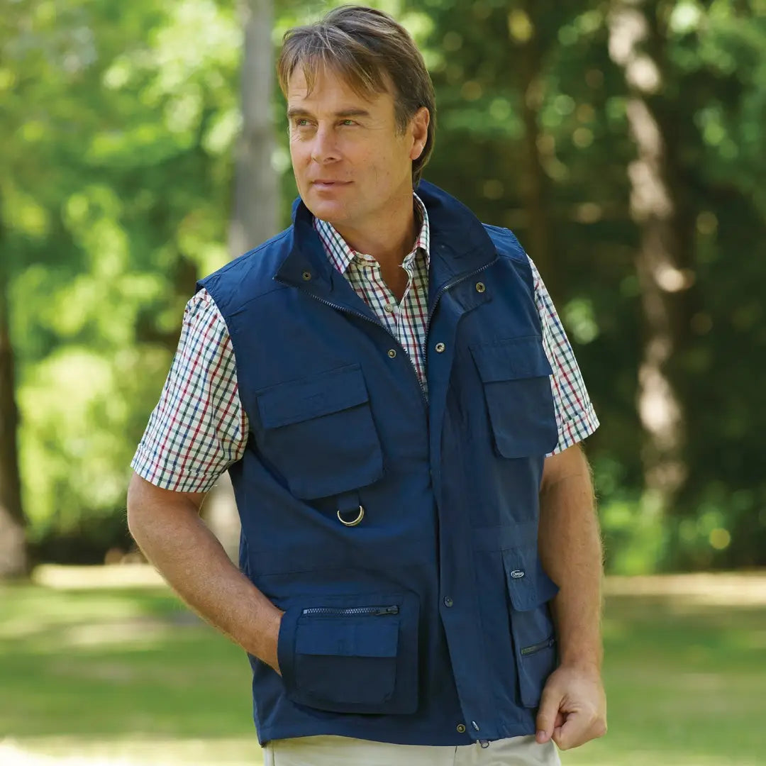 Champion sweater vest navy hotsell