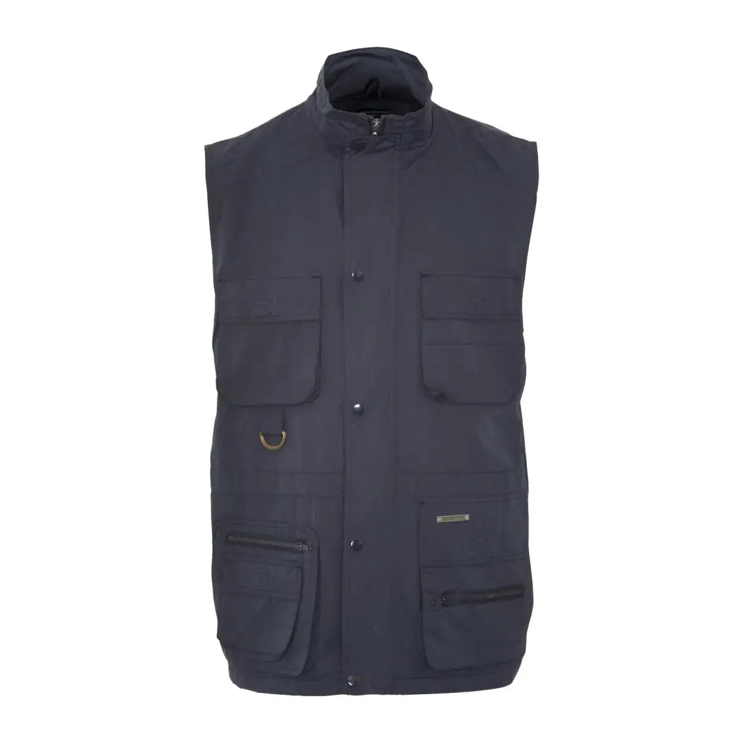 Dark blue Champion Windermere Gilet with zip front and multiple pockets for style