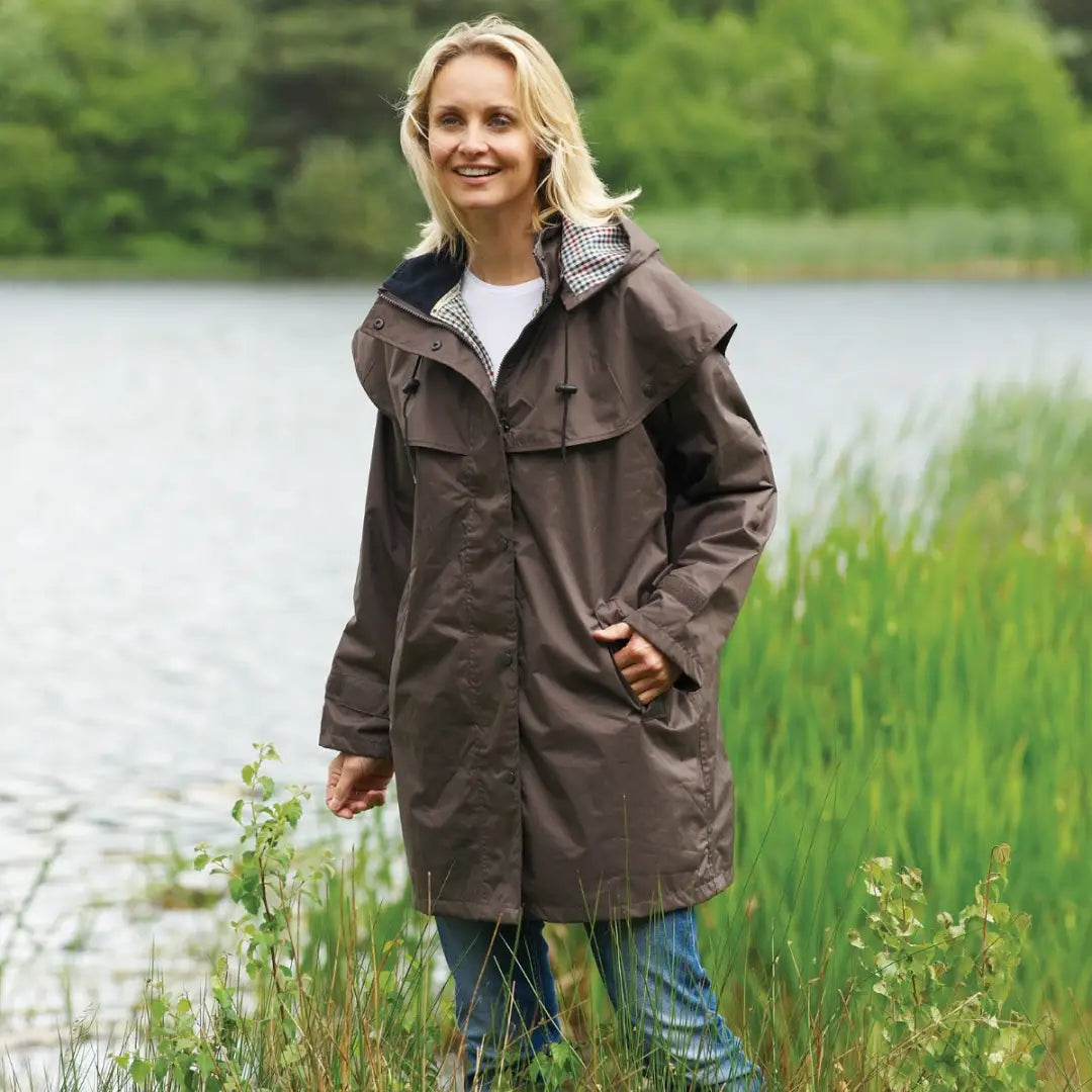 Samantha trench coat with detachable flannel liner and hood on sale