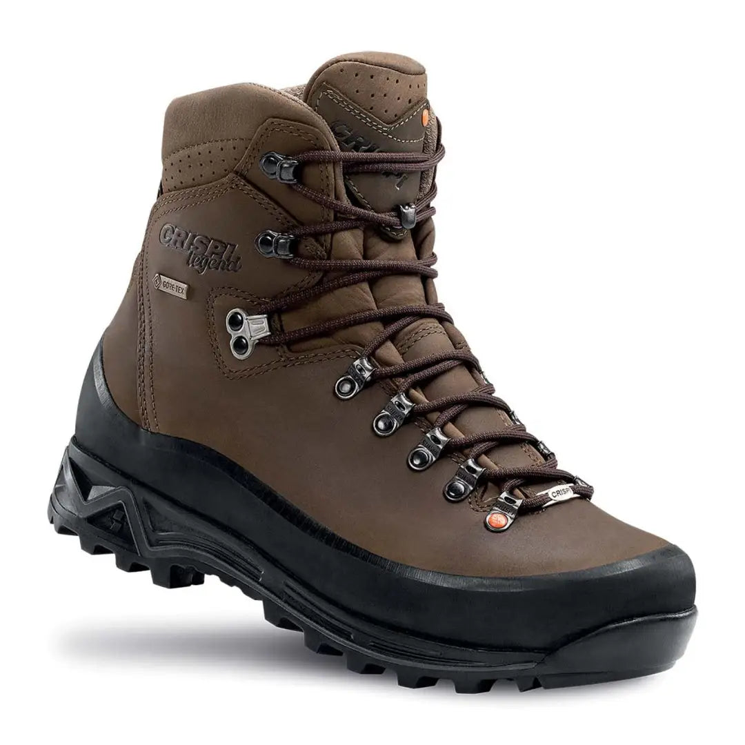 Rugged brown Crispi Nevada Legend GTX Boots, perfect for hunting and outdoor adventures