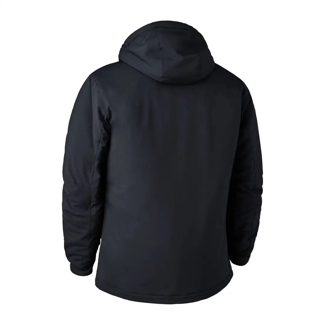 Back view of the stylish Deerhunter Denver Winter Jacket in black hooded design