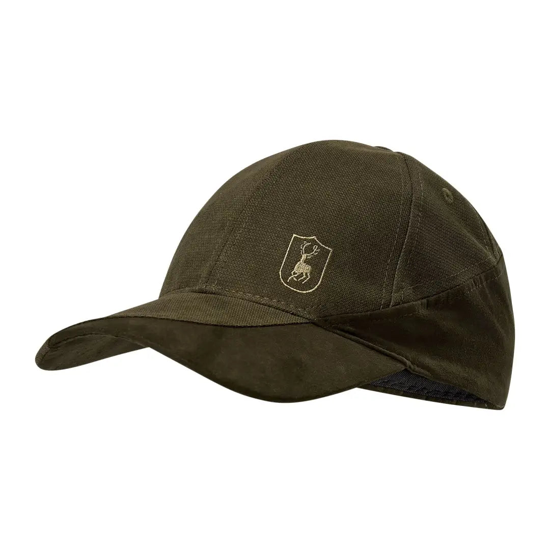 Dark green Deerhunter Eagle Cap with embroidered logo for your eagle hunting essentials