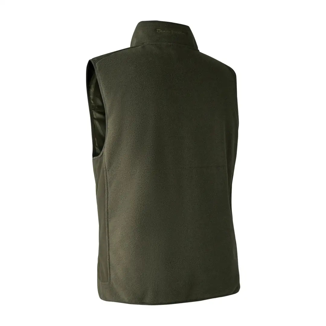 Dark green sleeveless vest with high collar from Deerhunter Gamekeeper Waistcoat