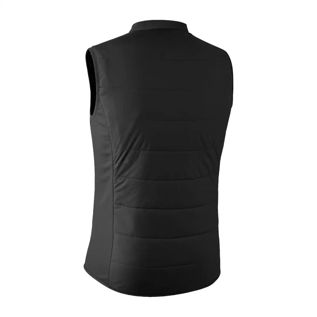 Stylish Black Sleeveless Quilted Vest with Mock Neck from Deerhunter Heat for country clothing