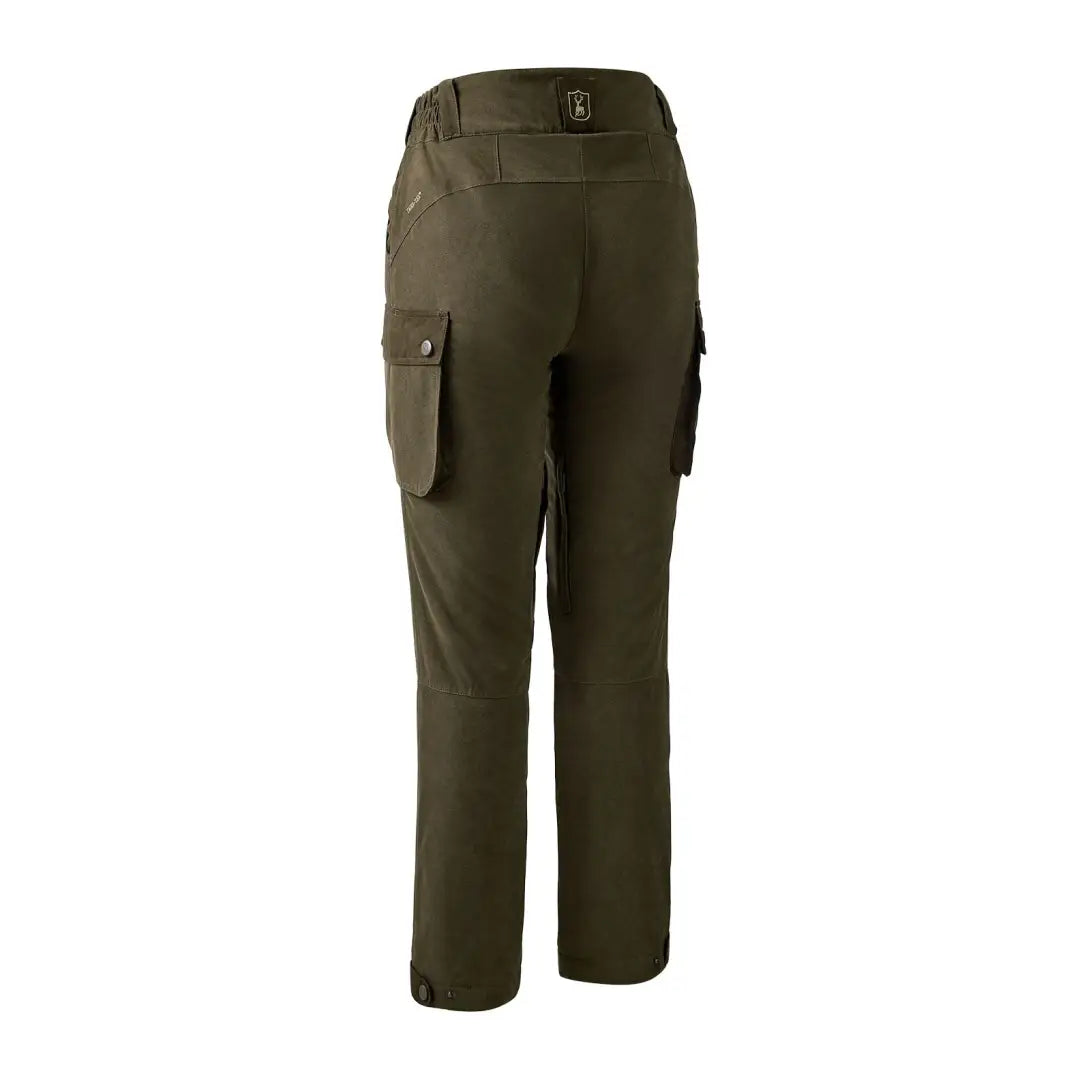 Olive green Deerhunter Lady Eagle Winter Trousers with pockets and belt loop