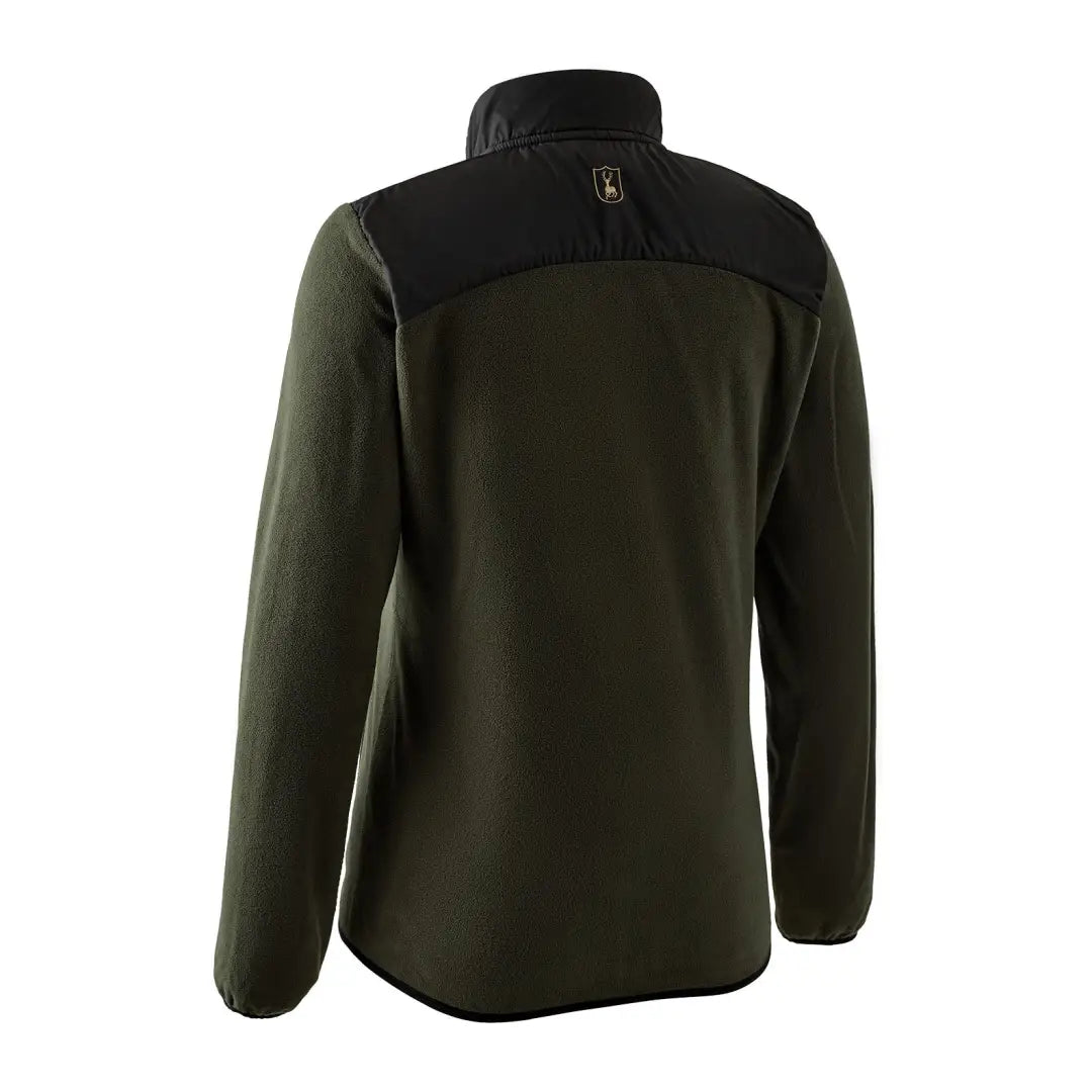 Dark green Deerhunter Lady Northward Fleece Jacket with black shoulder panels