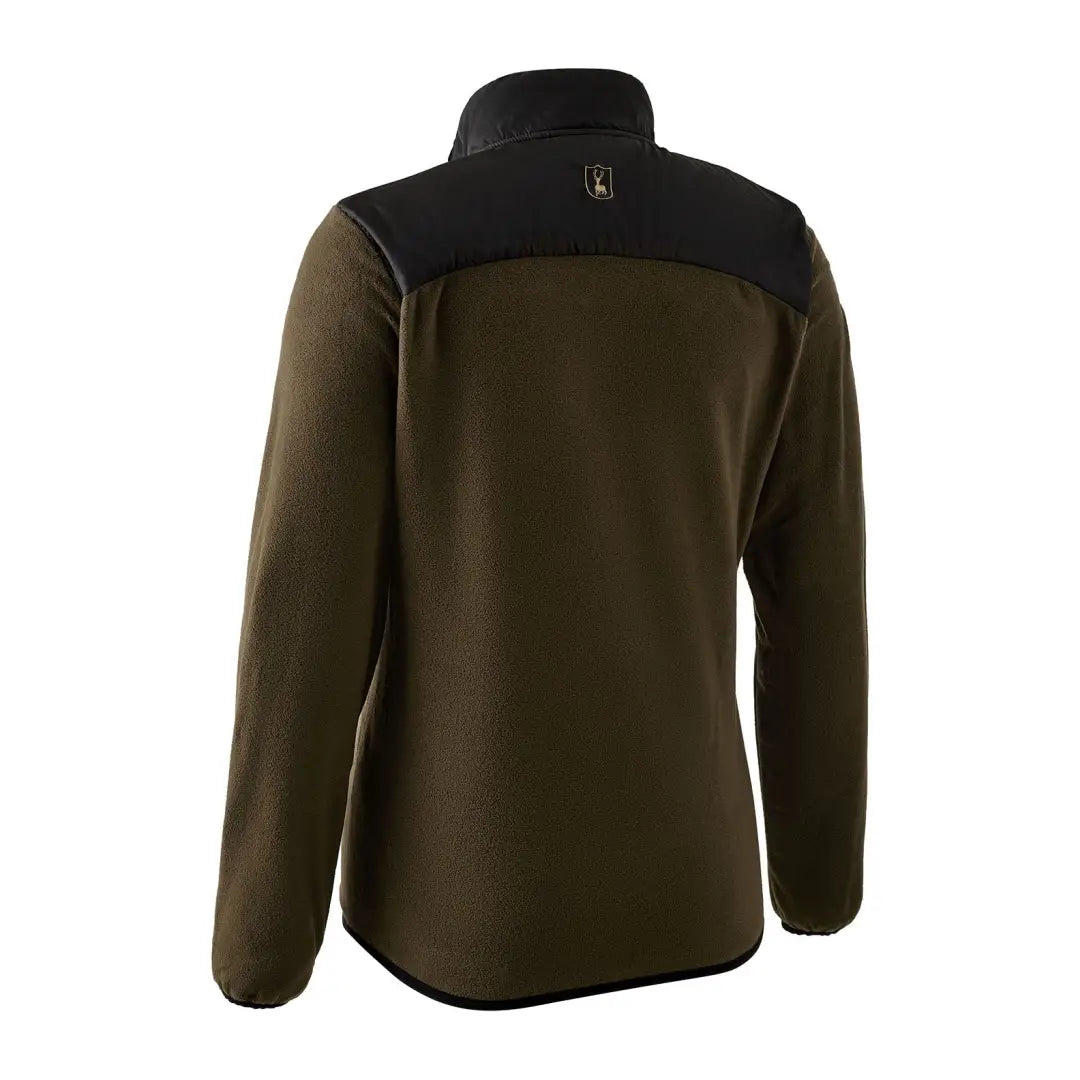 Two-tone Deerhunter Lady Northward fleece jacket in dark green and black