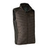 Dark brown Deerhunter Moor Padded Knitted Waistcoat with quilted design and zipper