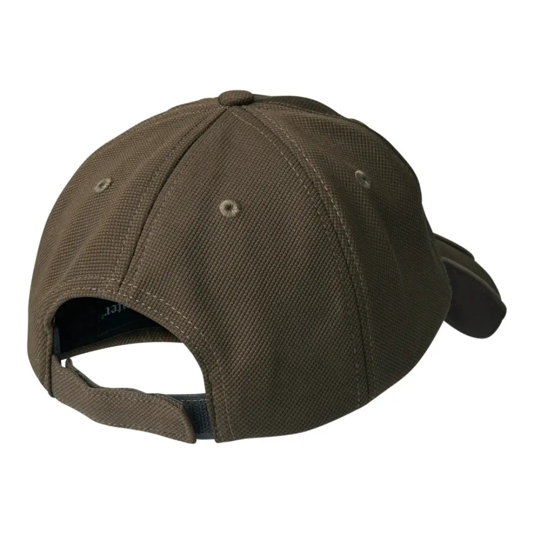 Olive green Deerhunter Muflon Cap with adjustable strap for perfect fit