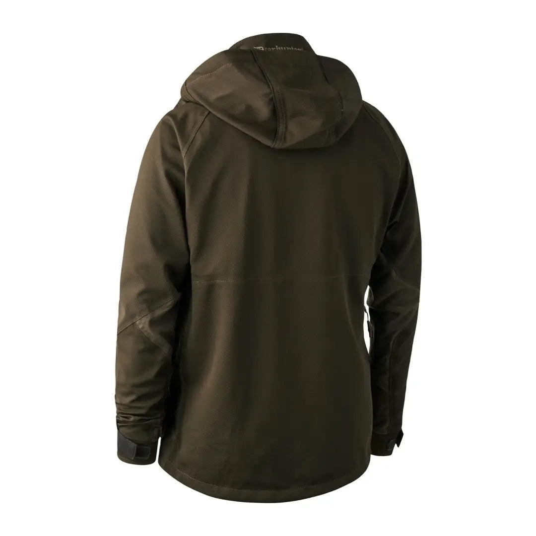 Dark green Deerhunter Muflon Light Jacket with zipper closure for outdoor adventures