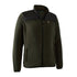 Dark green fleece jacket with black panels, perfect for country clothing and hunting