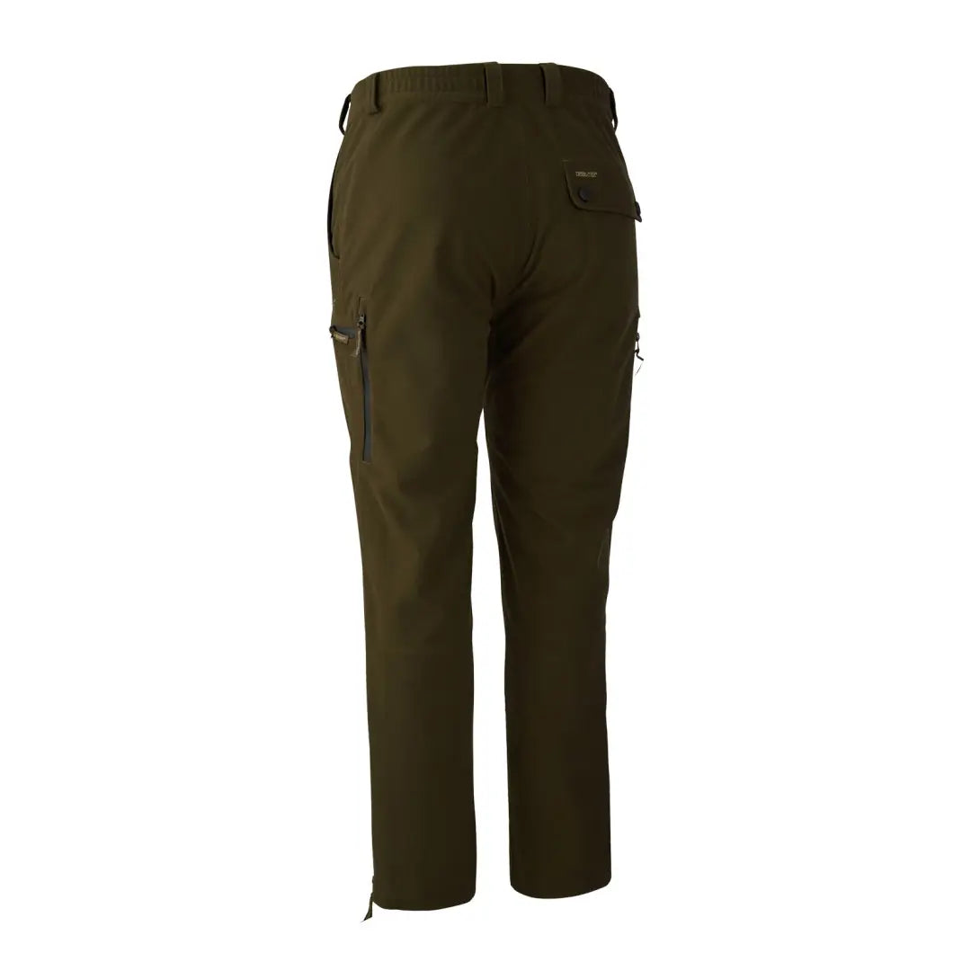 Dark green Pro Gamekeeper Boot Trousers with pockets and zippered leg openings