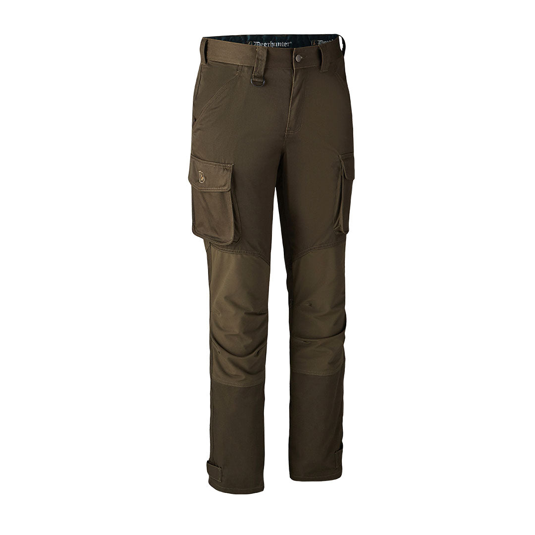 Olive green Deerhunter Rogaland Stretch Trousers for stylish outdoor adventures