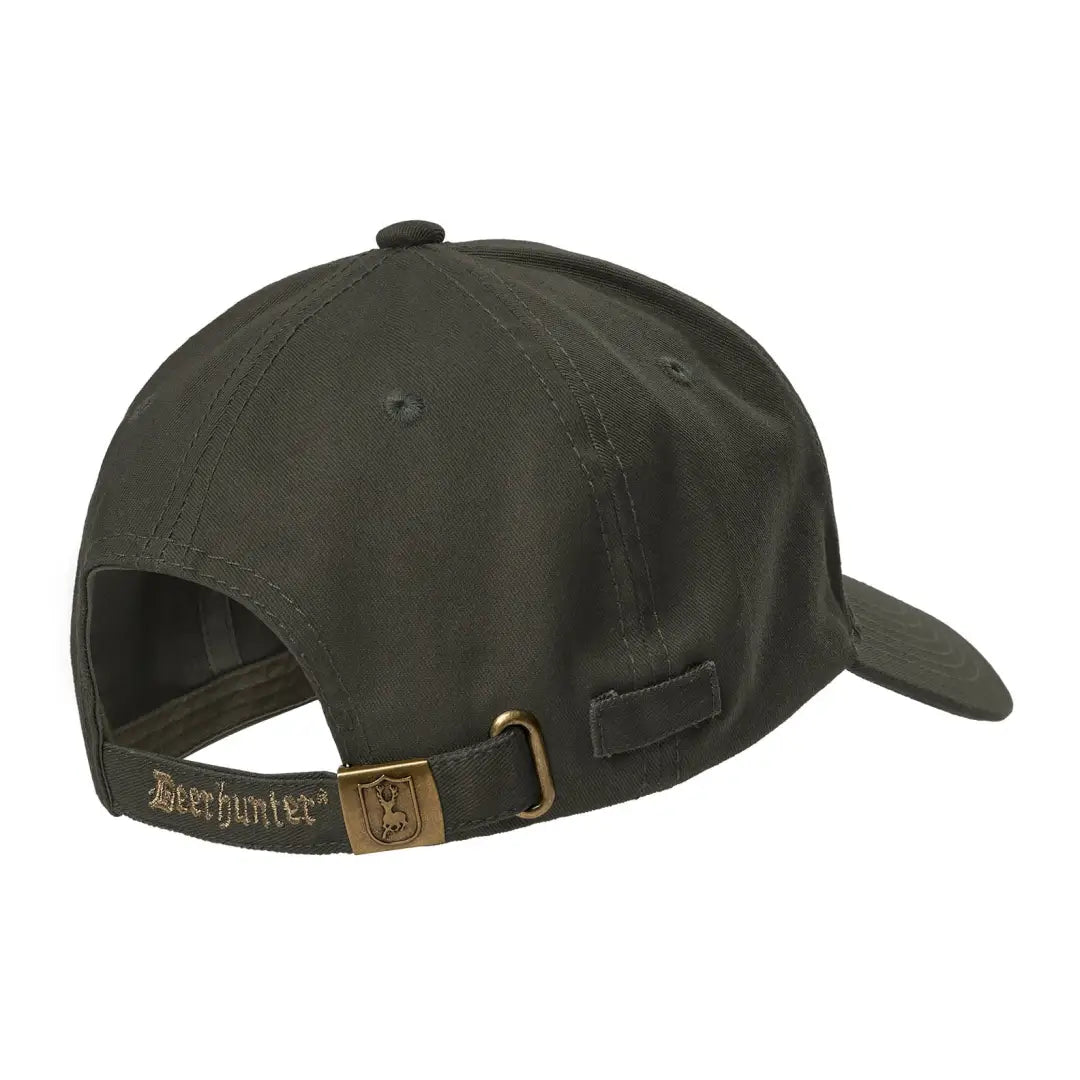 Dark green Deerhunter Shield Cap with adjustable strap for stylish country clothing