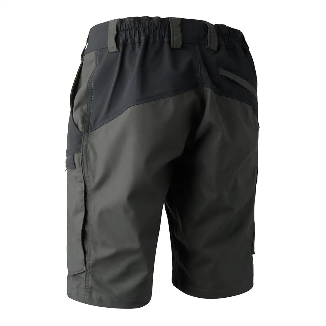 Two-tone Deerhunter Strike Shorts with pockets and elastic waistband for outdoor adventures